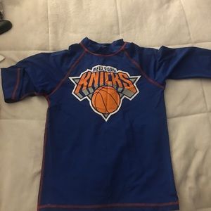 Knicks NBA RashGuard & Swim Shirt Size 14-16 Large
